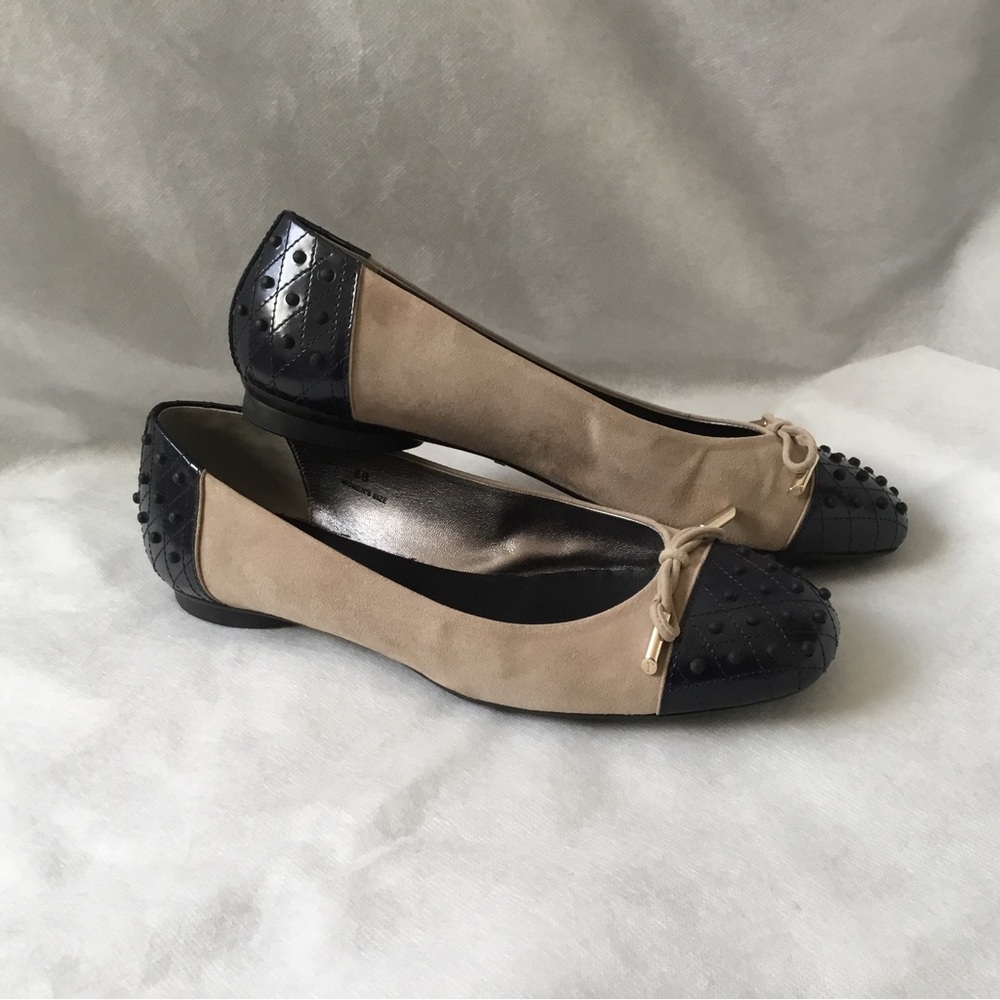 Tod’s Dew Two-Tone Ballet Flat, Size 8 - Picture 2 of 10